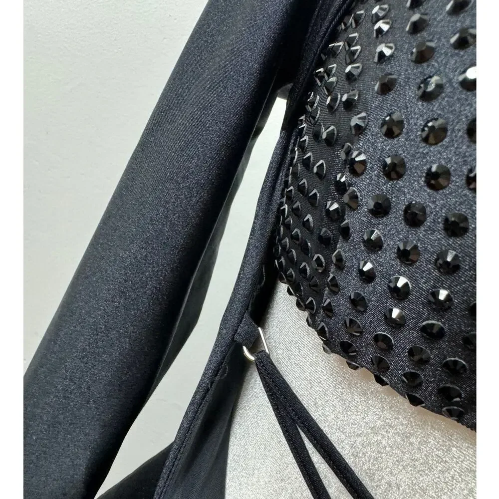 New Dundas Coco Bijoux Dress in Black Women's Size US 4/ IT 40